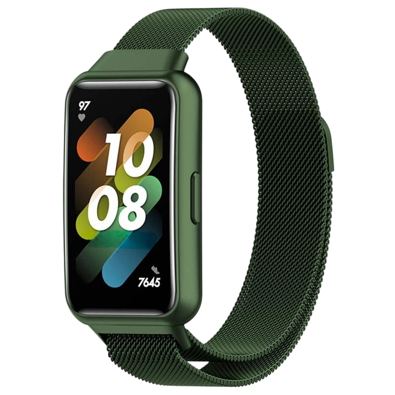 Correa Huawei Band 7 Milanesa Magnética Verde Bosque