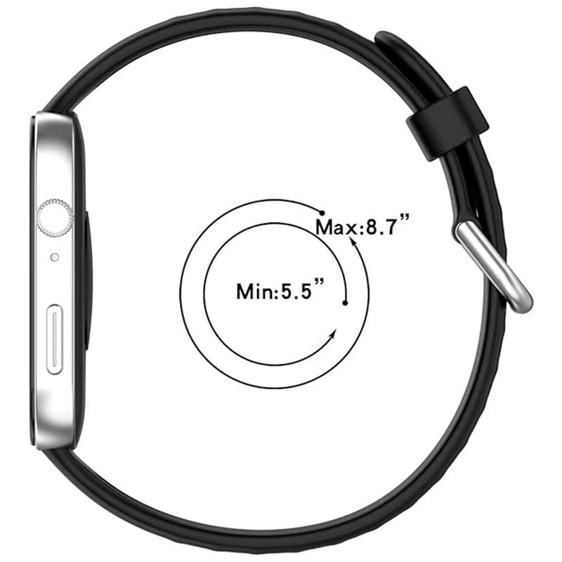 circunferência da Pulseira de silicone azul escuro para Huawei Watch Fit 3