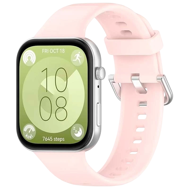 Bracelet en silicone rose pour Huawei Watch Fit 3