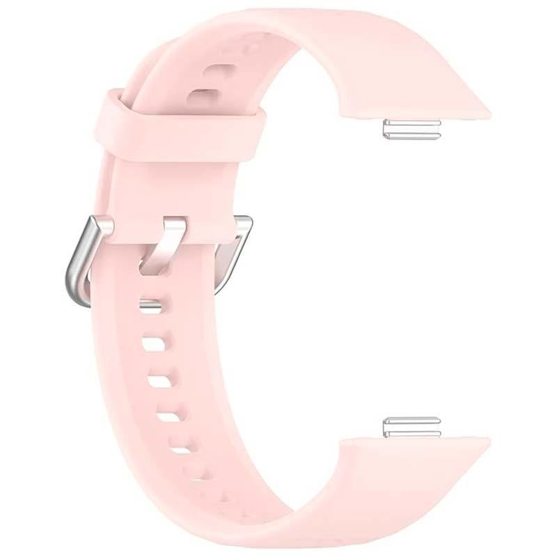 vue frontale du Bracelet en silicone rose pour Huawei Watch Fit 3