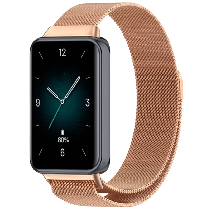 Correa milanesa magnética rosa para Huawei Band 9