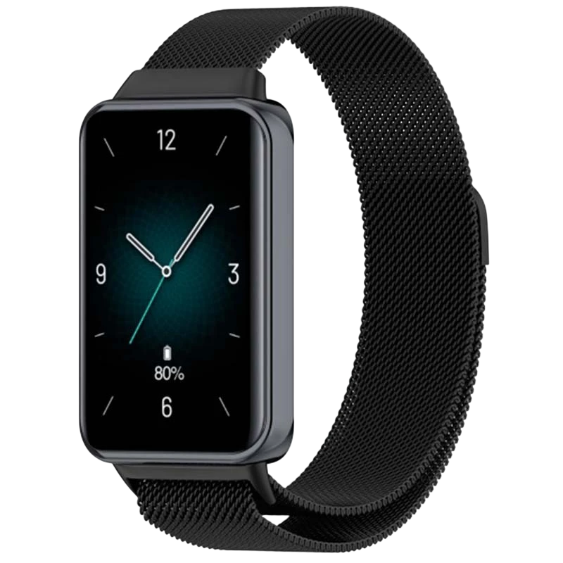 Bracelet milanais magnétique noire pour Huawei Band 9