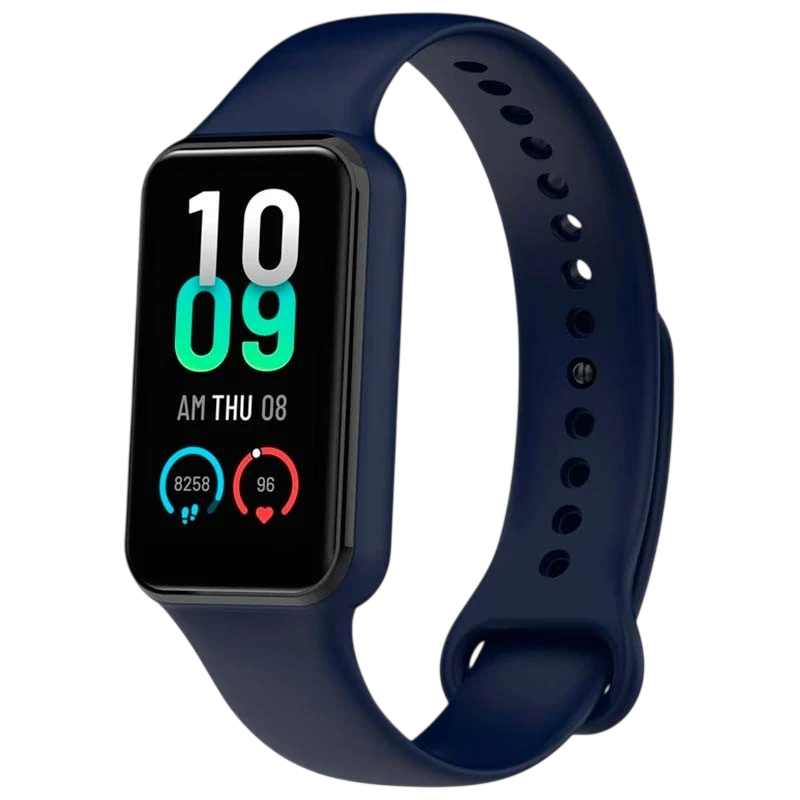 Pulseira de silicone azul escuro para Amazfit Band 7