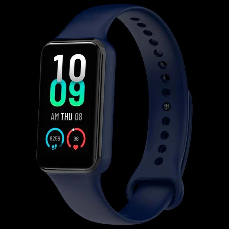Pulseira de silicone azul escuro para Amazfit Band 7