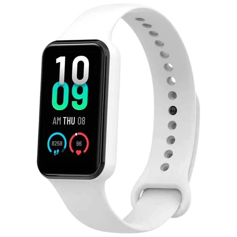 Bracelet en silicone blanche pour Amazfit Band 7