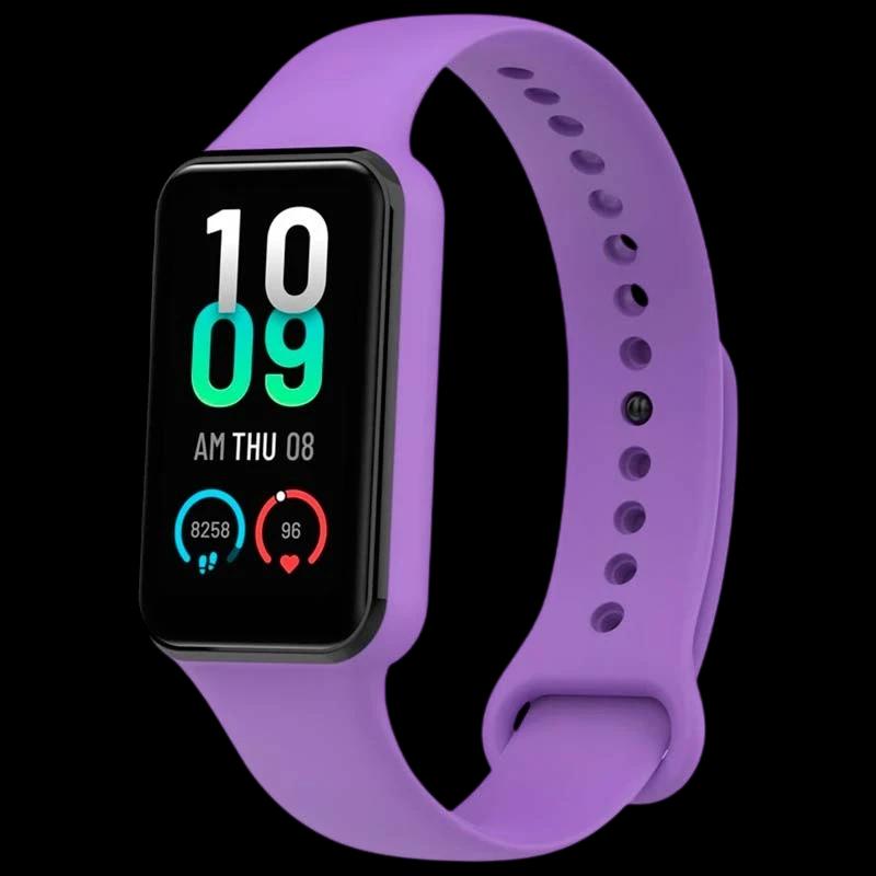 Bracelet en silicone pourpre pour Amazfit Band 7