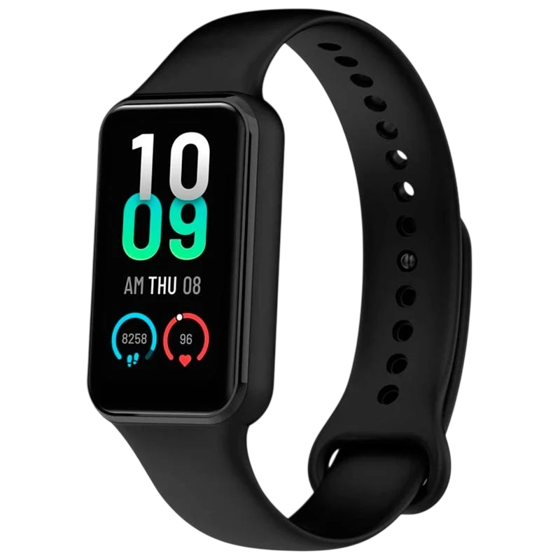 Correa de silicona negra para Amazfit Band 7