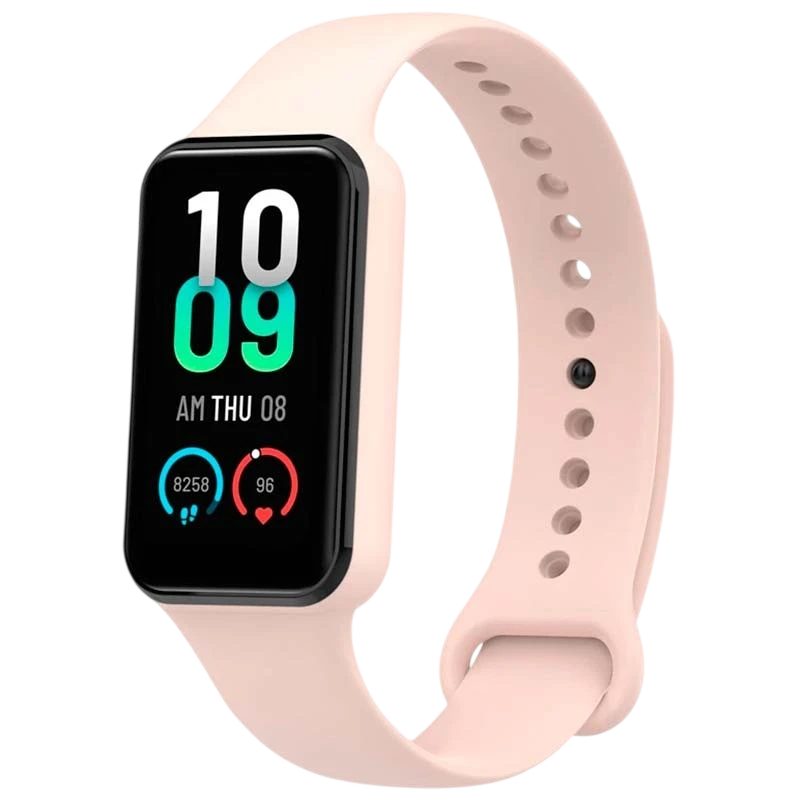 Bracelet en silicone rose pour Amazfit Band 7