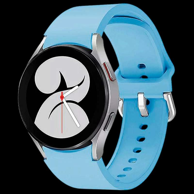 Correa de silicona azul claro para Samsung Galaxy Watch