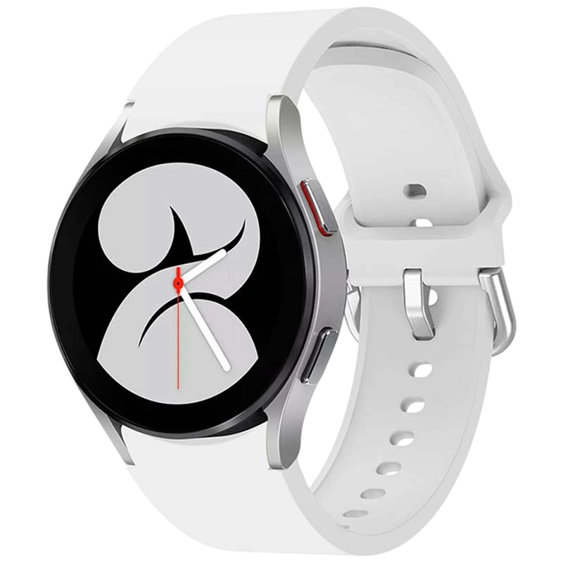 Pulseira de silicone branca para Samsung Galaxy Watch