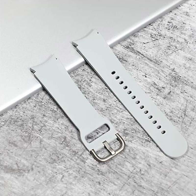 foto real de la Correa de silicona gris para Samsung Galaxy Watch