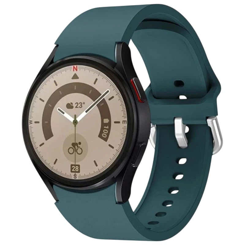 Correa de silicona verde oscuro para Samsung Galaxy Watch