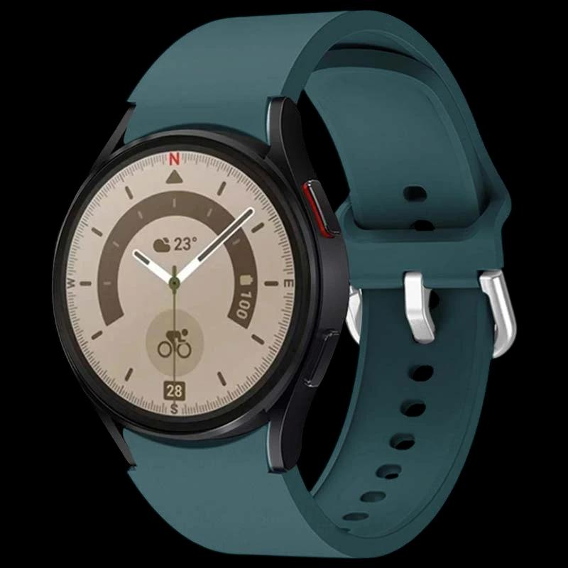 Correa de silicona verde oscuro para Samsung Galaxy Watch