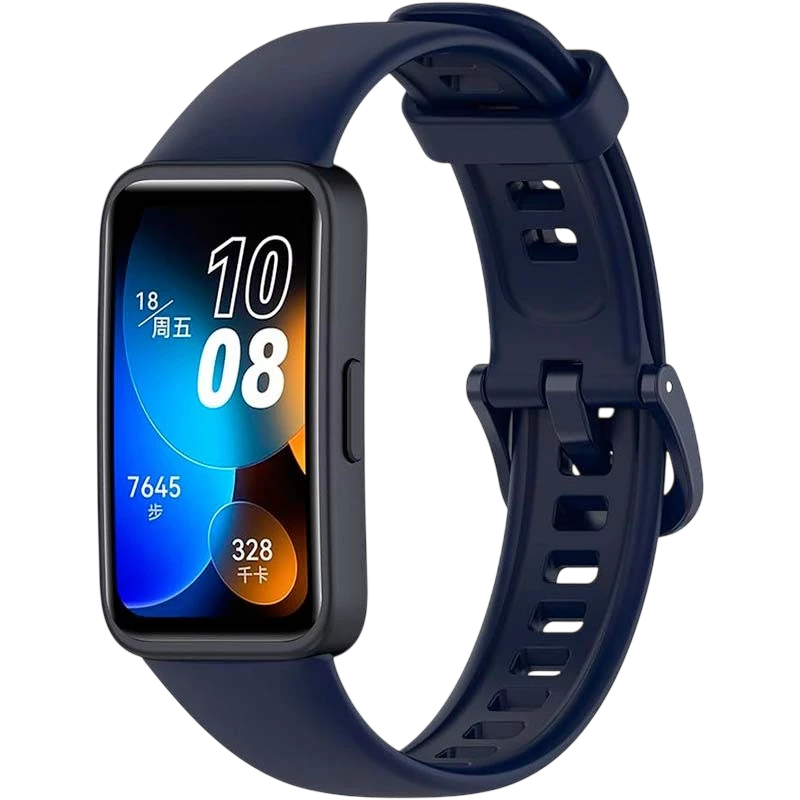 Pulseira de silicone compatível com Huawei Band 9 na cor Azul Marinho