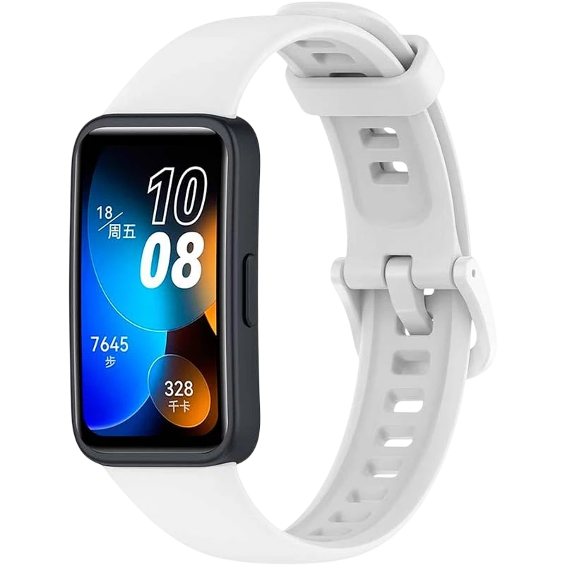 Correa de silicona compatible con Huawei Band 9 en color Blanco
