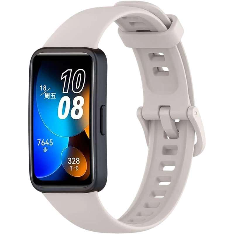 Correa de silicona compatible con Huawei Band 9 en color Gris Claro