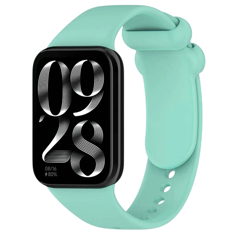 Pulseira Xiaomi Mi Smart Band 9 Pro / Band 8 Pro / Redmi Watch 4 / Redmi Watch 5 Silicone Turquesa