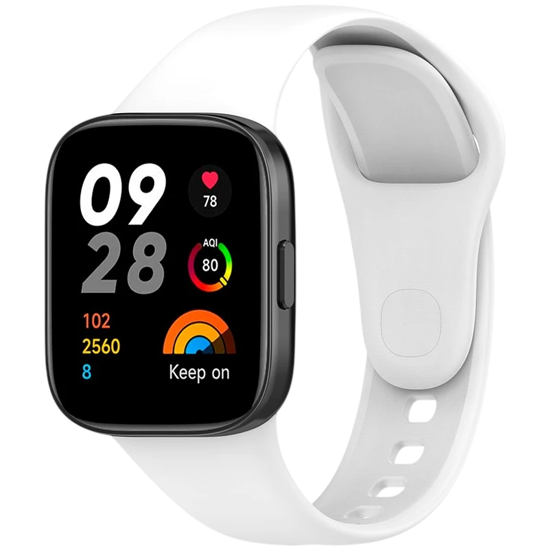 Bracelet en silicone blanche pour Xiaomi Redmi Watch 3