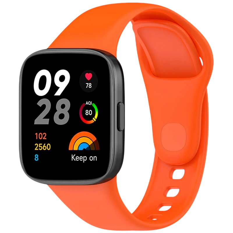 Correa de silicona naranja para Xiaomi Redmi Watch 3