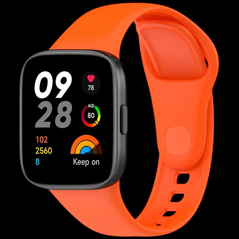 Correa de silicona naranja para Xiaomi Redmi Watch 3