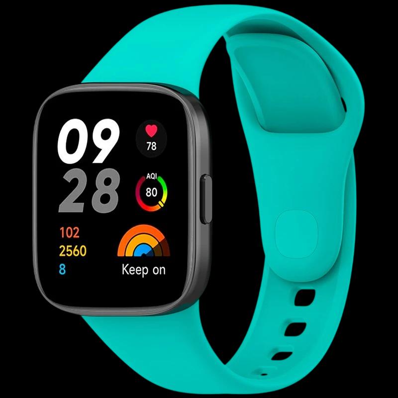 Pulseira de silicone turquesa para Xiaomi Redmi Watch 3