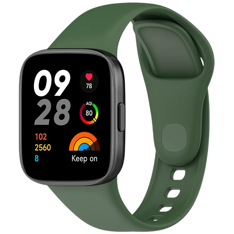 Correa de silicona verde para Xiaomi Redmi Watch 3