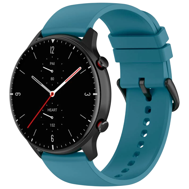 Correa de silicona azul universal de 22mm para smartwatch