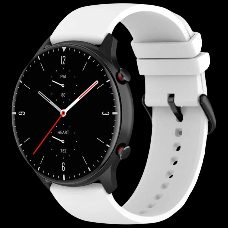 Pulseira de silicone branca universal de 22mm para smartwatch