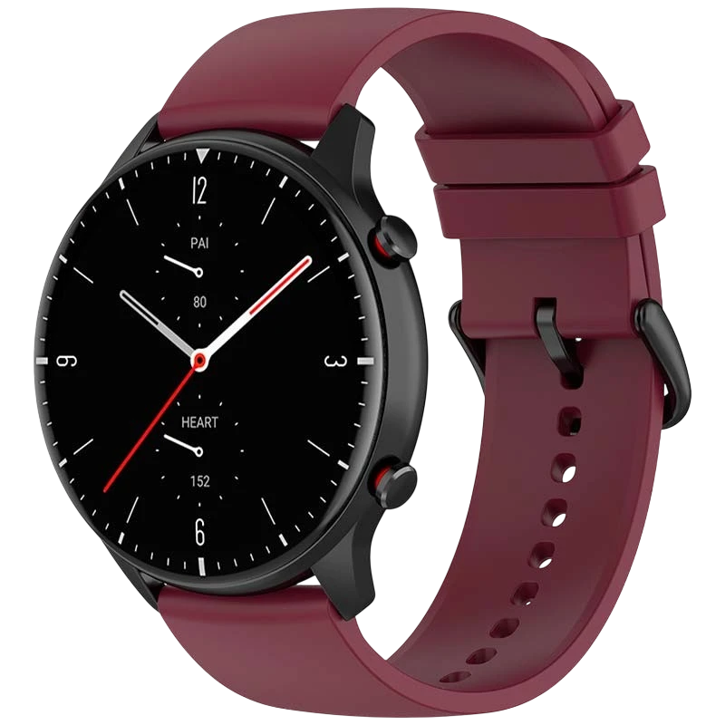 Bracelet en silicone vin universel de 22 mm pour smartwatch
