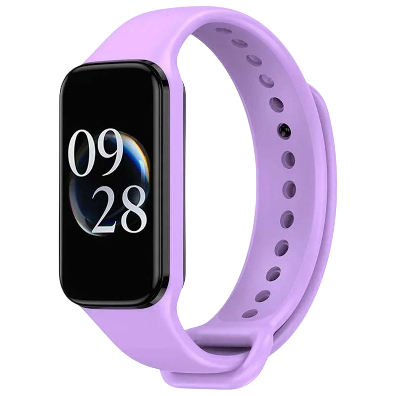 Bracelet en silicone compatible avec Xiaomi Smart Band 8 Active de couleur Pourpre