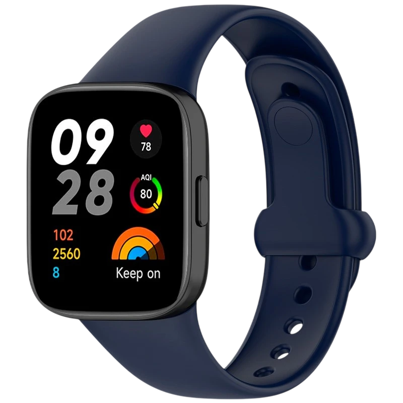 Bracelet Sports en silicone bleue pour Xiaomi Redmi Watch 3