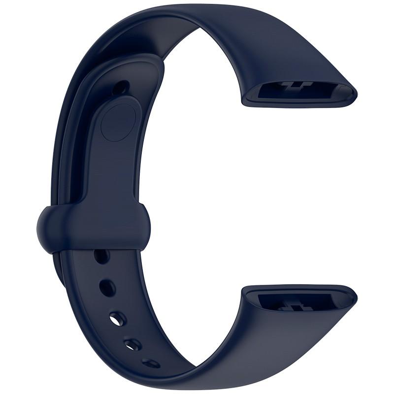 interior da pulseira Sports em silicone azul para o Xiaomi Redmi Watch 3