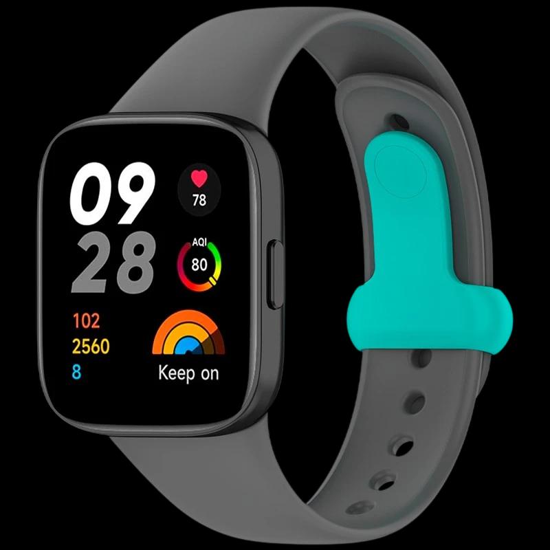 Correa Sports de silicona gris para Xiaomi Redmi Watch 3