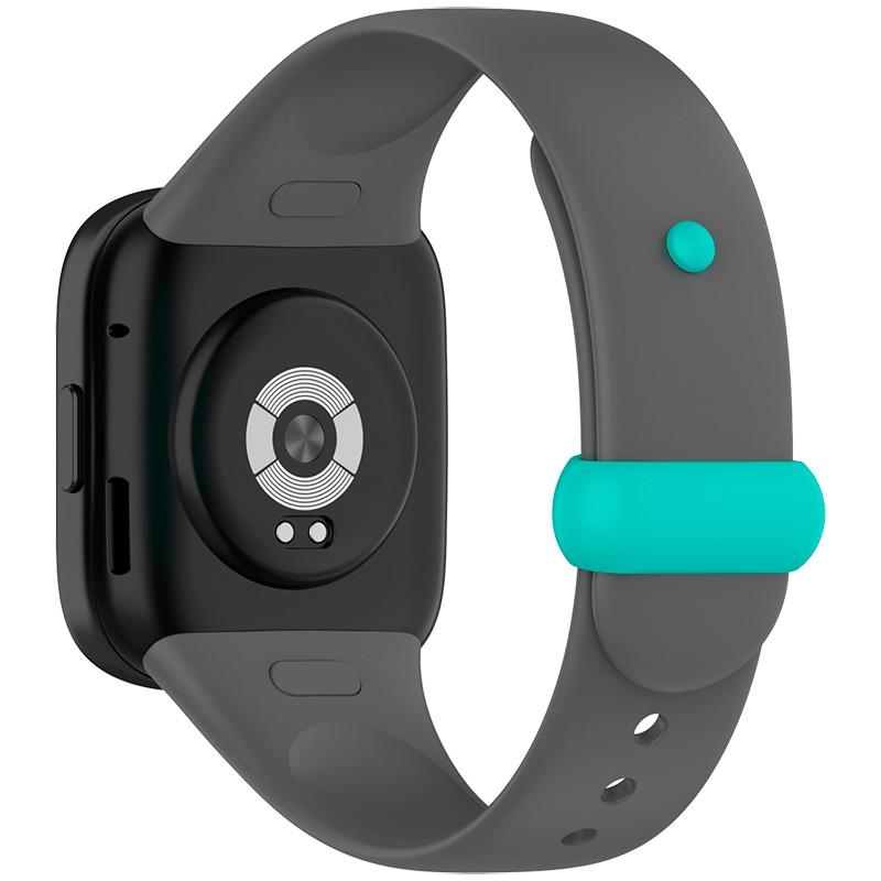 vista trasera de la Correa Sports de silicona gris para Xiaomi Redmi Watch 3