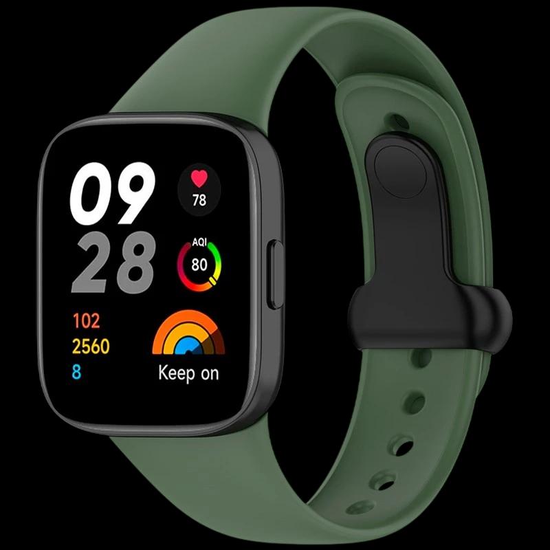 Correa Sports de silicona verde para Xiaomi Redmi Watch 3