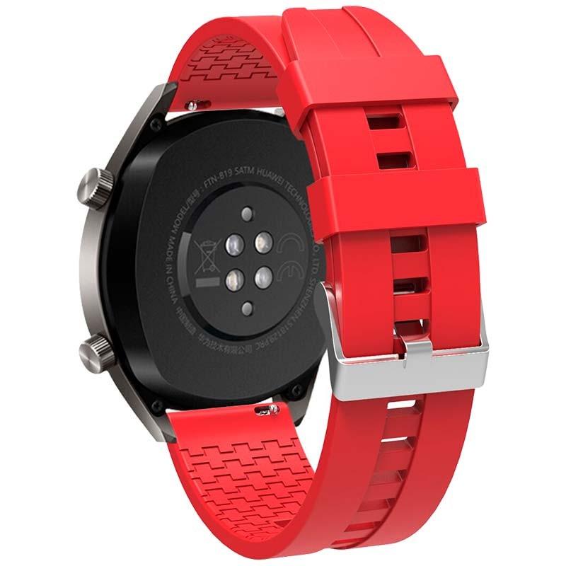 Boucle de Bracelet en Silicone Universelle Rouge 22mm pour Smartwatch