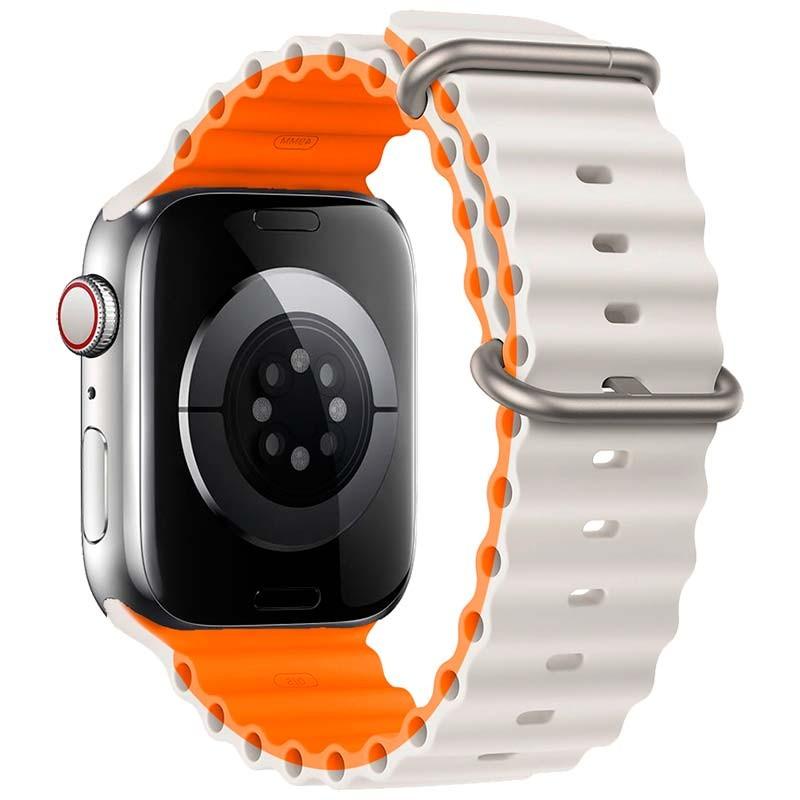 Slide https://ppoweb-pro.azurewebsites.net/cdnassets/correa_wave_apple_watch_blanco_estrella_naranja_02_ad_l.jpg