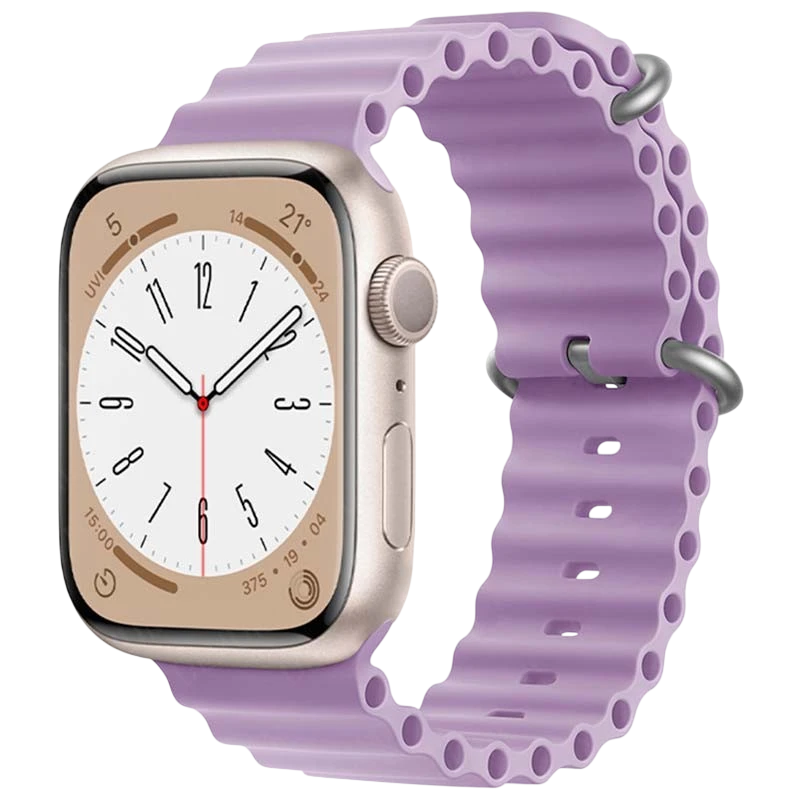 Correa Wave de silicona violeta para Apple Watch 38/40/41mm