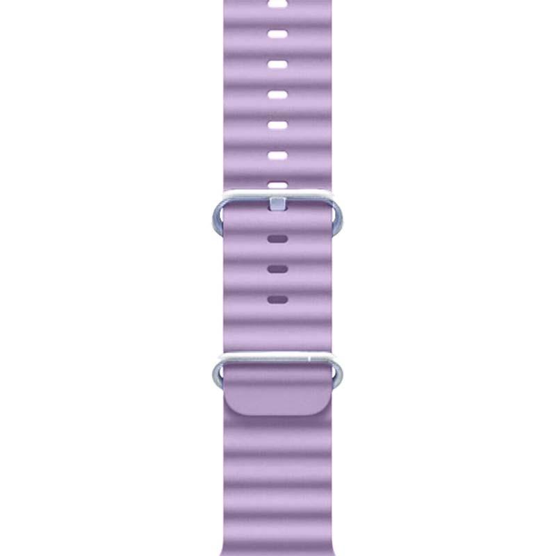 hebilla de la Correa Wave de silicona violeta para Apple Watch 38/40/41mm