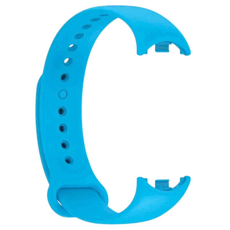 Bracelet en silicone compatible avec Xiaomi Smart Band 8 de couleur Bleu