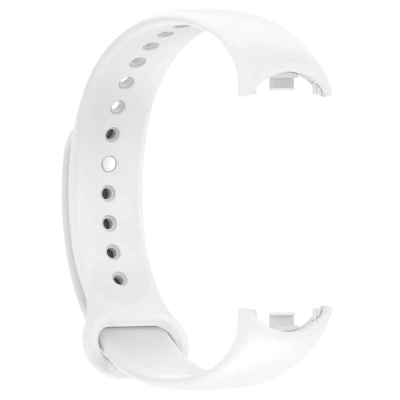 Correa de silicona compatible con Xiaomi Smart Band 8 en color Blanco