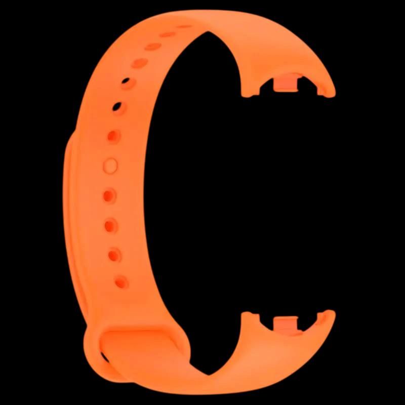 Correa de silicona compatible con Xiaomi Smart Band 8 en color Naranja