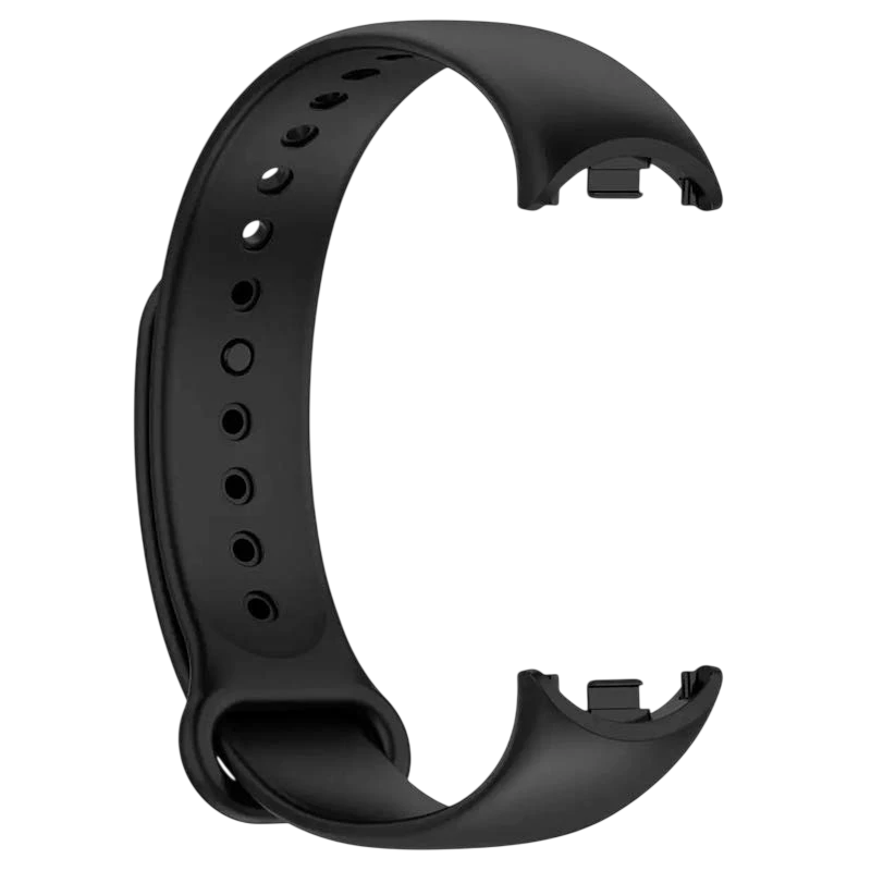 Correa de silicona compatible con Xiaomi Smart Band 8 en color Negro