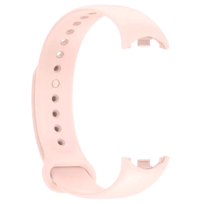 Bracelet en silicone compatible avec Xiaomi Smart Band 8 de couleur Rose