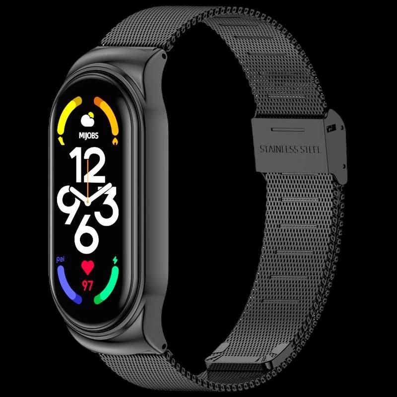 Correa Xiaomi Smart Band 7 Milanesa Clip Negro