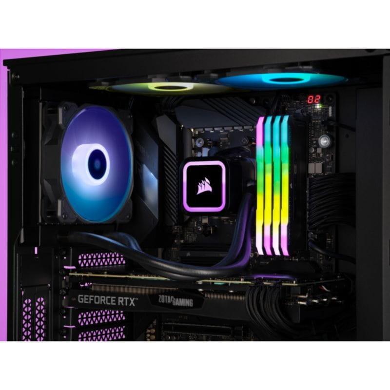 Sistema de refrigeración líquida Corsair H60X RGB Elite Negro con tecnología AirGuide