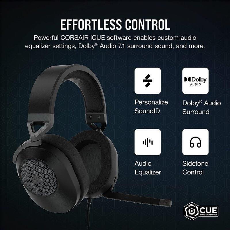 Corsair HS65  Negro - Auriculares Inalámbricos características