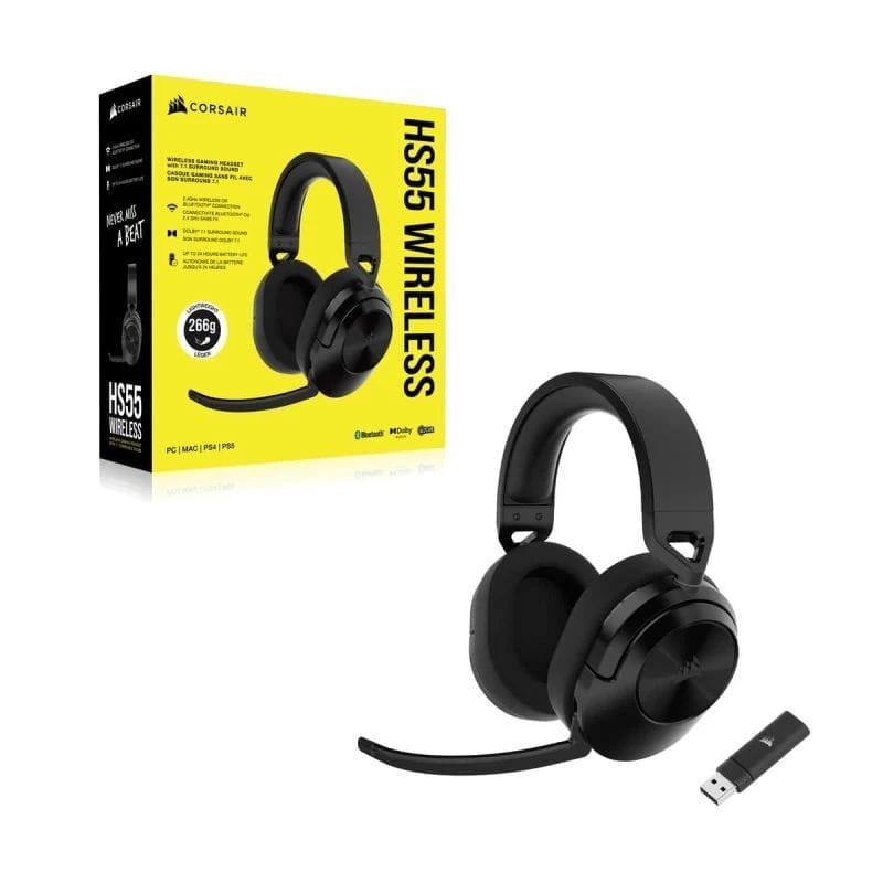 Boîte de Corsair HS55 Wireless Bluetooth Noir - Casque de jeu