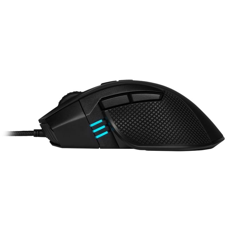 Corsair IRONCLAW RGB USB Negro - Ratón Gaming - 18000 DPI Lateral derecha
