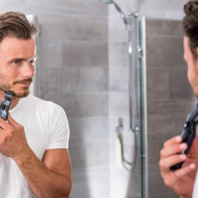 Rase de Rasoir Électrique Wahl Groomsman Rechargeable Cordless Noir/Gris